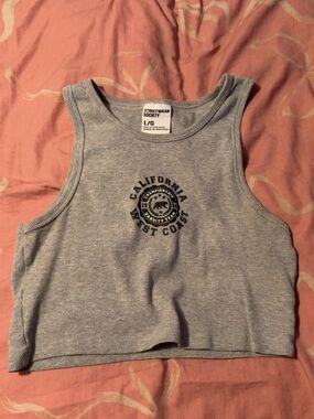 grey cami tank top